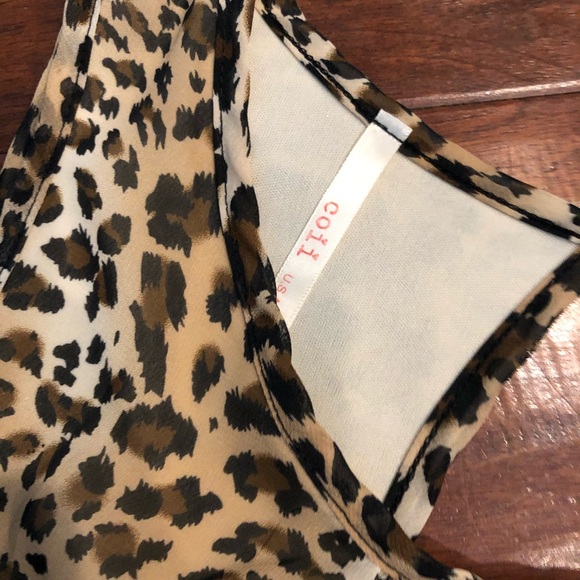 Leopard Print Sleeveless Dress Coii - Picture 3 of 3